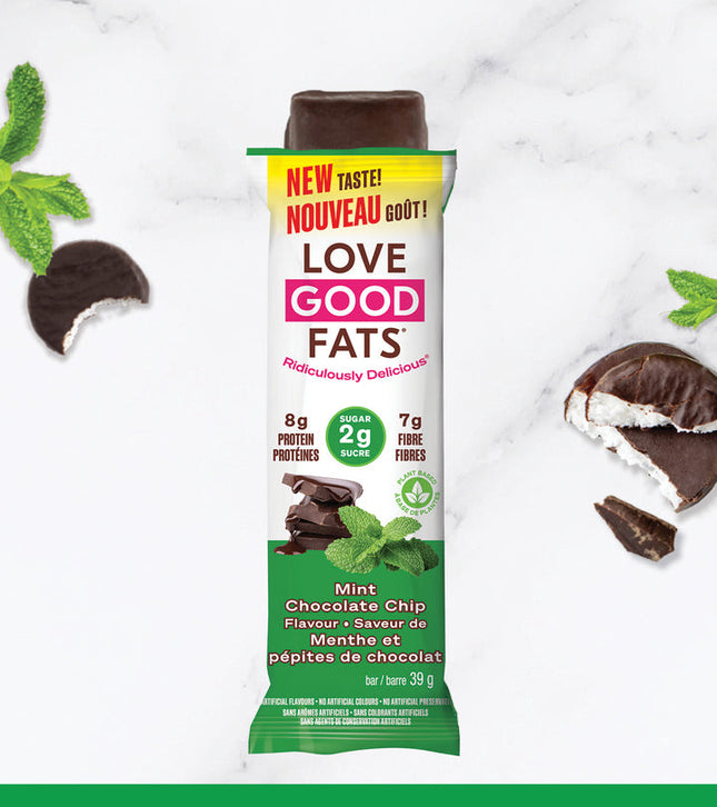 LOVE GOOD FATS MINT CHOCOLATE CHIP BAR 39g