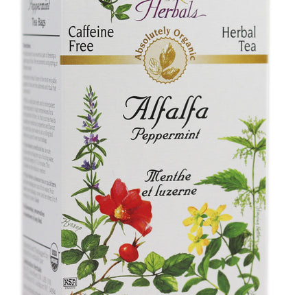 CELEBRATION HERBALS TEA ALFALFA PEPPERMINT TEABAGS 24CT ORGANIC