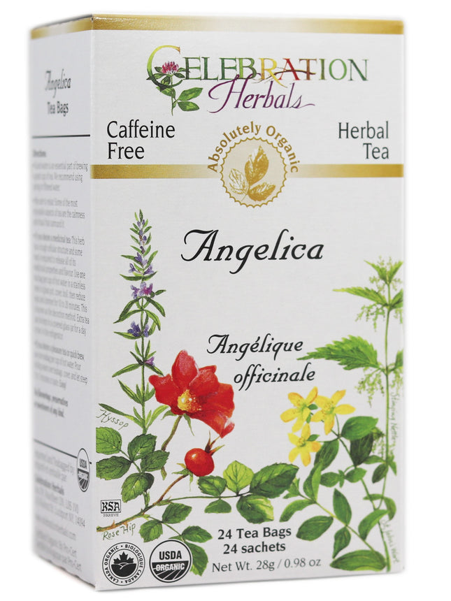 CELEBRATION HERBALS TEA ANGELICA TEABAGS 24CT ORGANIC