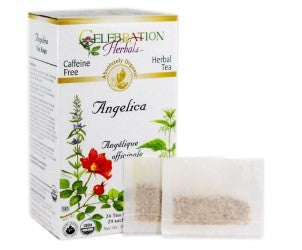 CELEBRATION HERBALS TEA ANGELICA TEABAGS 24CT ORGANIC
