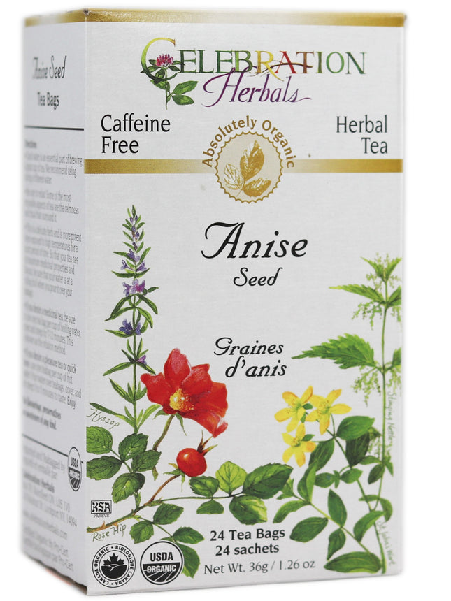CELEBRATION HERBALS TEA ANISE SEED TEABAGS 24CT ORGANIC