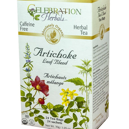CELEBRATION HERBALS TEA ARTICHOKE BLEND TEABAGS 24CT ORGANIC
