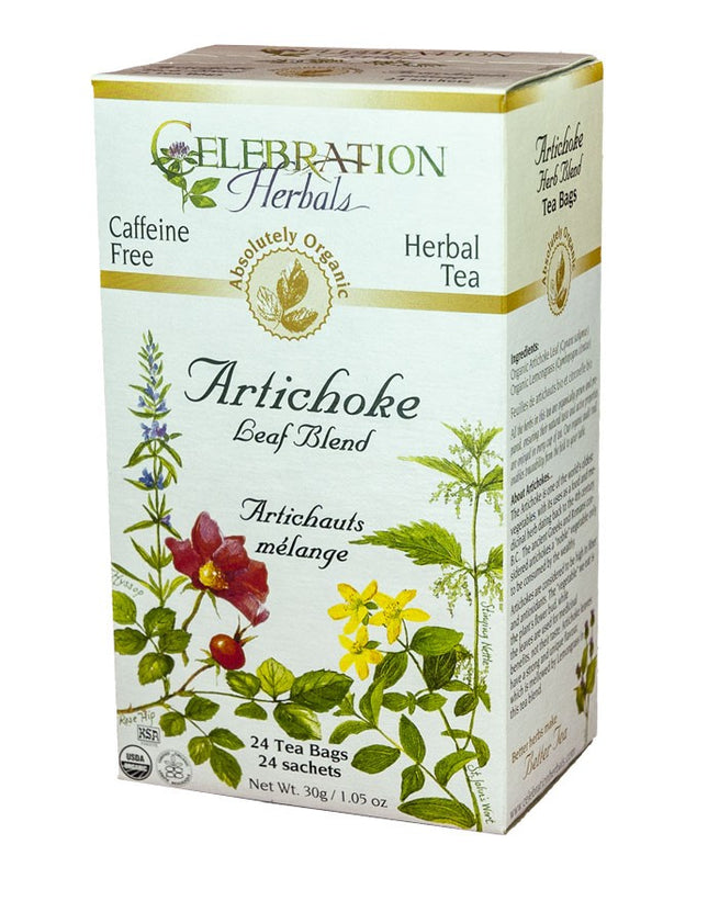 CELEBRATION HERBALS TEA ARTICHOKE BLEND TEABAGS 24CT ORGANIC