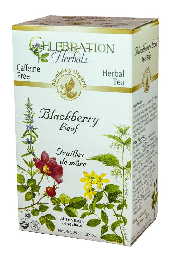CELEBRATION HERBALS TEA BLACKBERRY LEAF TEABAGS 24CT ORGANIC