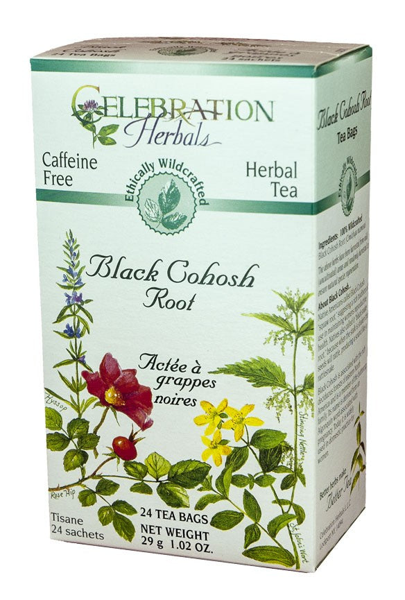 CELEBRATION HERBALS TEA BLACK COHOSH TEABAGS 24CT WILDCRAFTED