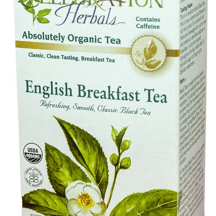 CELEBRATION HERBALS TEA BLACK TEA ENGLISH BREAKFAST TEABAGS 24CT ORGANIC