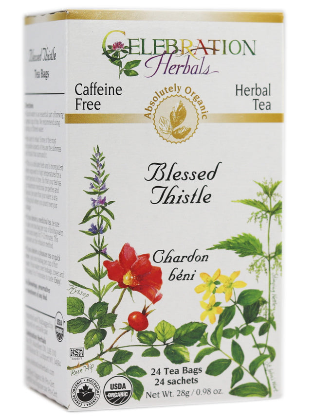 CELEBRATION HERBALS TEA BLESSED THISTLE TEABAGS 24CT ORGANIC