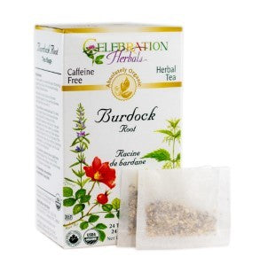 CELEBRATION HERBALS TEA BURDOCK TEABAGS 24CT ORGANIC