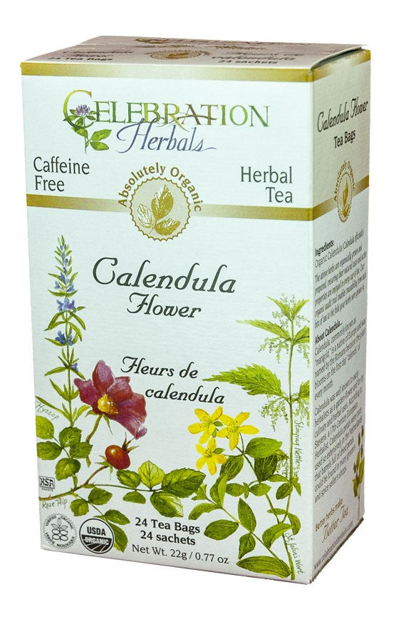CELEBRATION HERBALS TEA CALENDULA TEABAGS 24CT ORGANIC