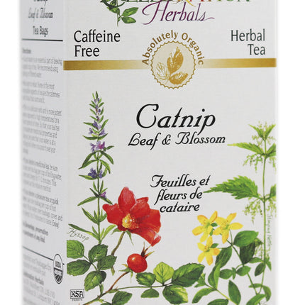 CELEBRATION HERBALS TEA CATNIP LEAF & BLOSSOM TEABAGS 24CT ORGANIC