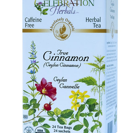 CELEBRATION HERBALS TEA CINNAMON TRUE TEABAGS 24CT ORGANIC