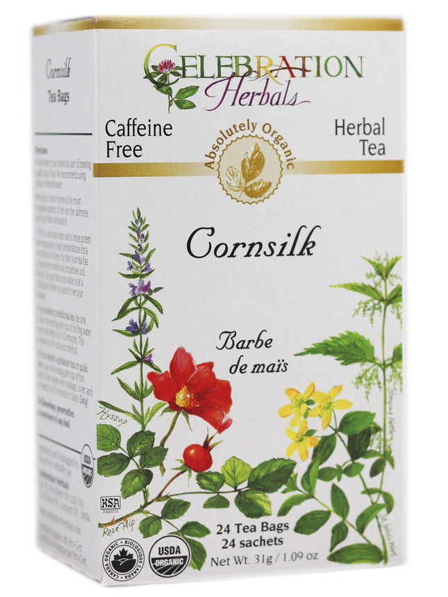 CELEBRATION HERBALS TEA CORNSILK TEABAGS 24CT ORGANIC