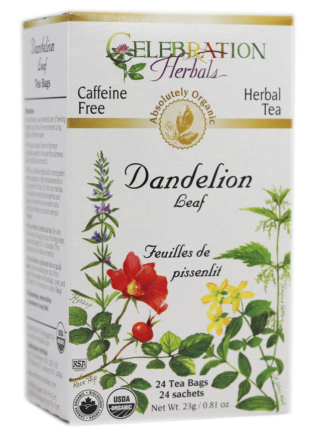 CELEBRATION HERBALS TEA DANDELION LEAF TEABAGS 24CT ORGANIC