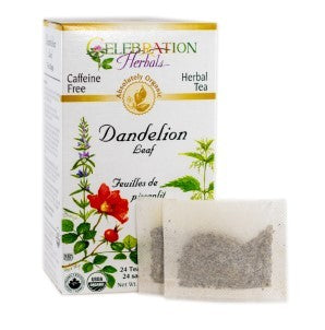 CELEBRATION HERBALS TEA DANDELION LEAF TEABAGS 24CT ORGANIC