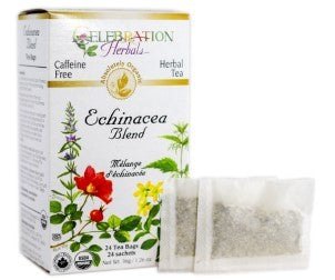 CELEBRATION HERBALS TEA ECHINACEA BLEND TEABAGS 24CT ORGANIC