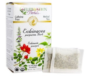 CELEBRATION HERBALS TEA ECHINACEA PURPUREA HERB TEABAGS 24CT ORGANIC