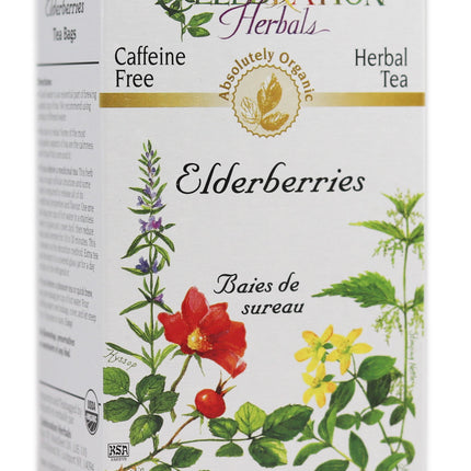 CELEBRATION HERBALS TEA ELDER BERRIES TEABAGS 24CT ORGANIC