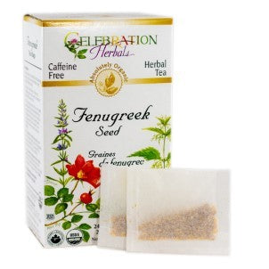 CELEBRATION HERBALS TEA FENUGREEK SEED TEABAGS 24CT ORGANIC
