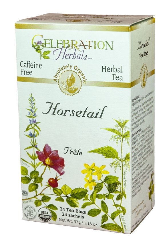 CELEBRATION HERBALS TEA HORSETAIL TEABAGS 24CT ORGANIC