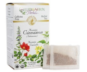 CELEBRATION HERBALS TEA KORINTJE CINNAMON TEABAGS 24CT ORGANIC