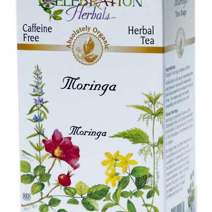 CELEBRATION HERBALS TEA MORINGA TEABAGS 24CT ORGANIC