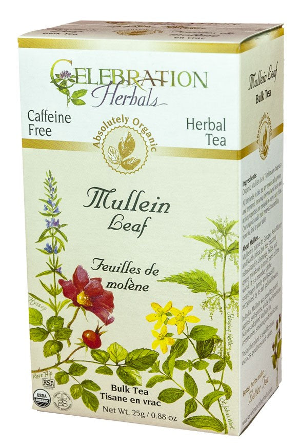 CELEBRATION HERBALS TEA MULLEIN LEAF LOOSEPACK ORGANIC