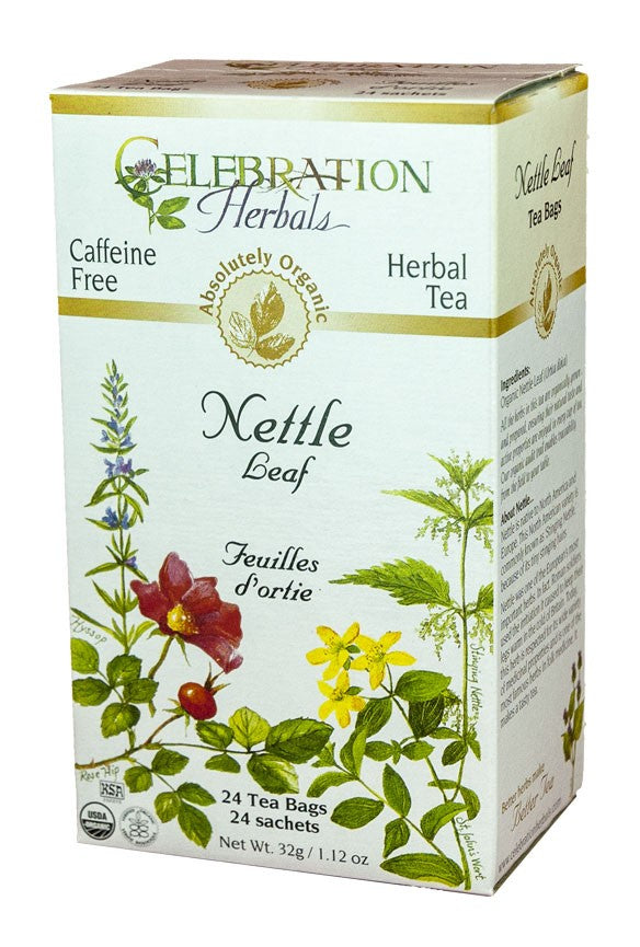 CELEBRATION HERBALS TEA NETTLE LEAF TEABAGS 24CT ORGANIC