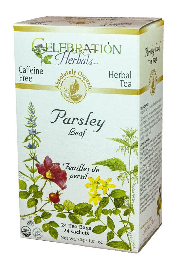 CELEBRATION HERBALS TEA PARSLEY LEAF TEABAGS 24CT ORGANIC