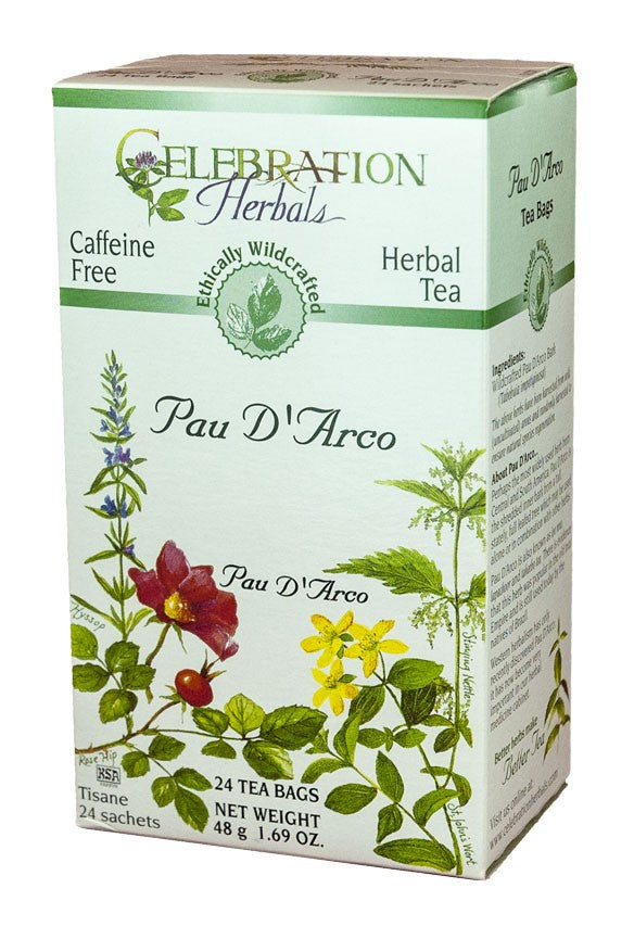 CELEBRATION HERBALS TEA PAU D'ARCO TEABAGS 24CT WILDCRAFTED
