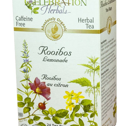 CELEBRATION HERBALS TEA ROOIBOS LEMONADE TEABAGS 24CT ORGANIC