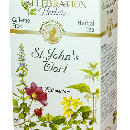 CELEBRATION HERBALS TEA SAINT JOHN'S WORT TEABAGS 24CT ORGANIC