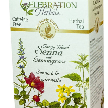 CELEBRATION HERBALS TEA SENNA W/ LEMONGRASS TEABAGS 24CT ORGANIC