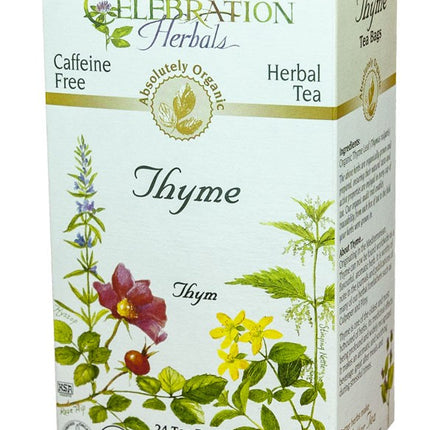 CELEBRATION HERBALS TEA THYME LEAF TEABAGS 24CT ORGANIC