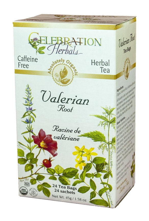 CELEBRATION HERBALS TEA VALERIAN ROOT TEABAGS 24CT ORGANIC