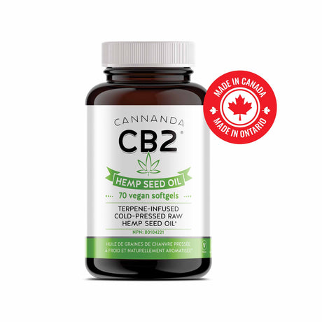 CANNANDA CB2 HEMP SEED OIL 70 VCAP