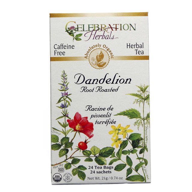 CELEBRATION HERBALS TEA DANDELION ROOT RST TEABAGS 24CT ORGANIC