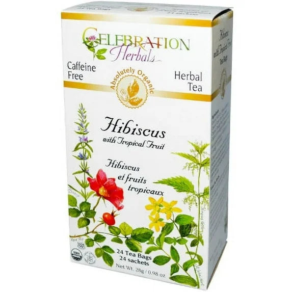 CELEBRATION HERBALS TEA HIBISCUS WITH AN ORGANIC TWIST TEABAGS 24CT ORGANIC