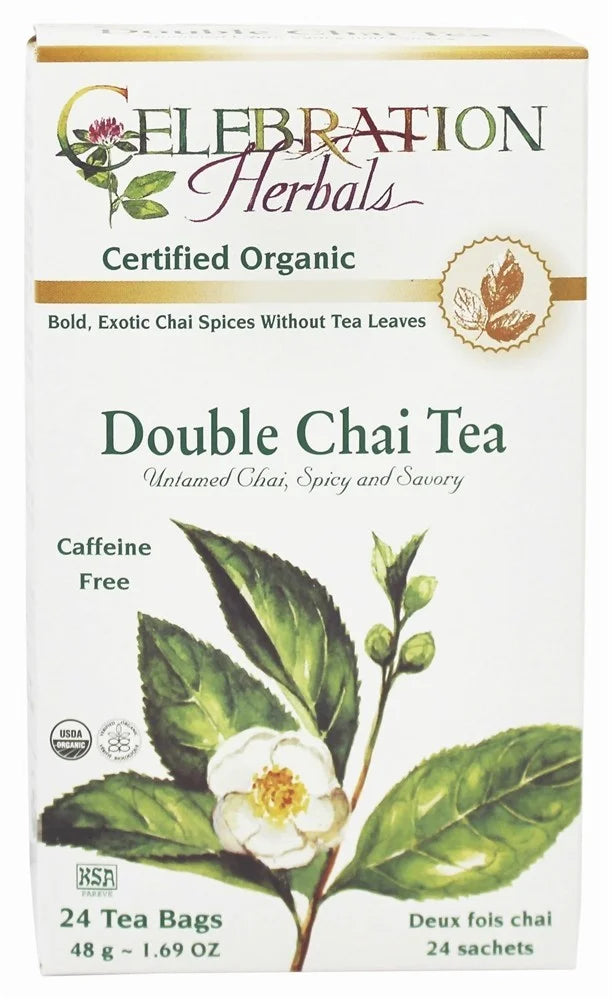 CELEBRATION HERBALS TEA DOUBLE CHAI TEABAGS 24CT ORGANIC