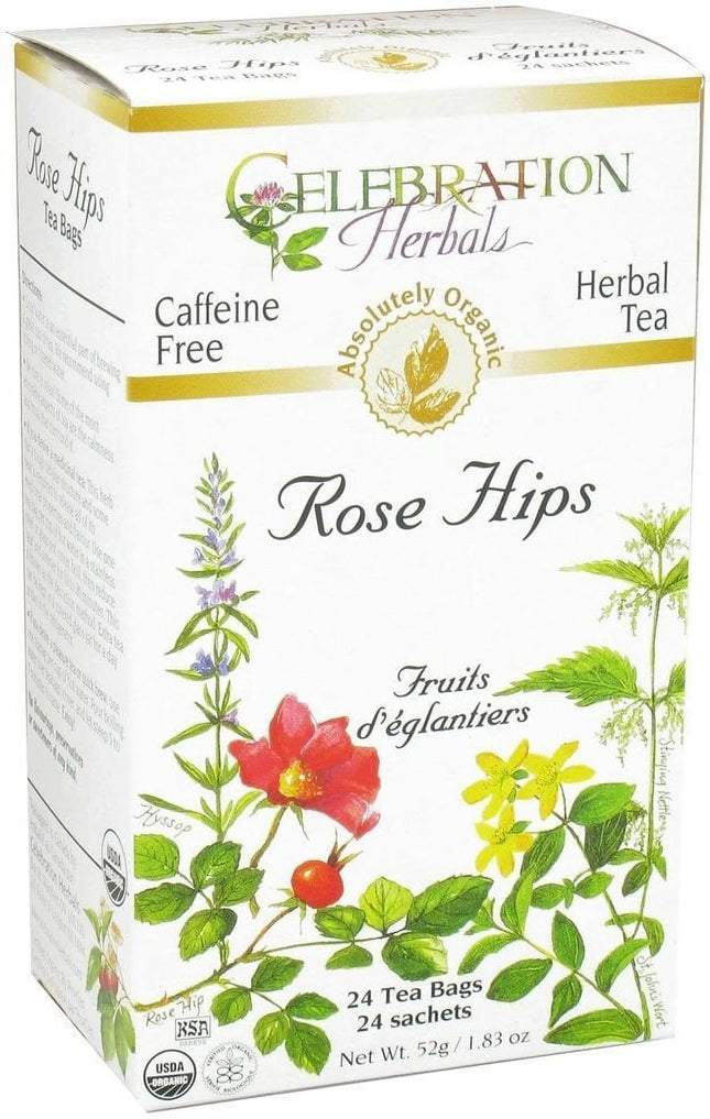CELEBRATION HERBALS TEA ROSE HIPS LOOSEPACK ORGANIC