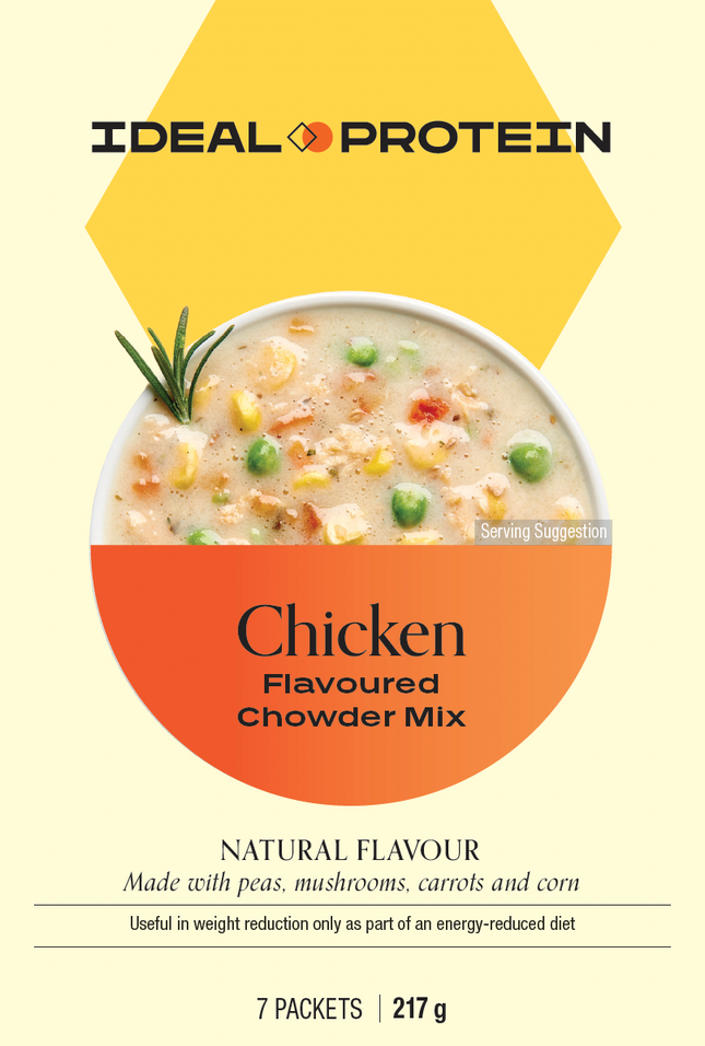 IDEAL PROTEIN CHICKEN FLAVOURED CHOWDER MIX - 1 BOX