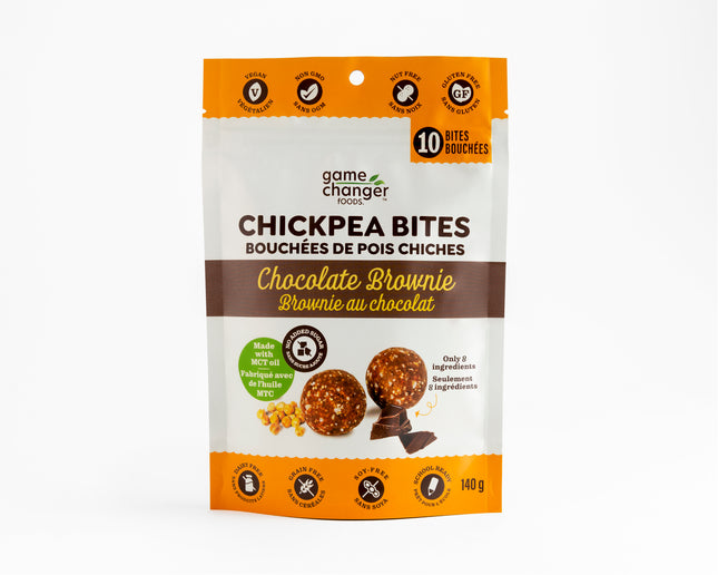 GAME CHANGER CHICKPEA BITES CHOCOLATE BROWNIE 140g