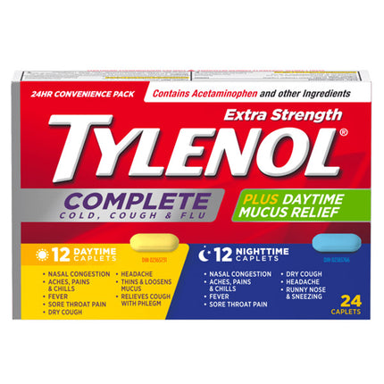 TYLENOL COUGH/COLD/FLU  DAY & NIGHT 12+12  24 CAPS