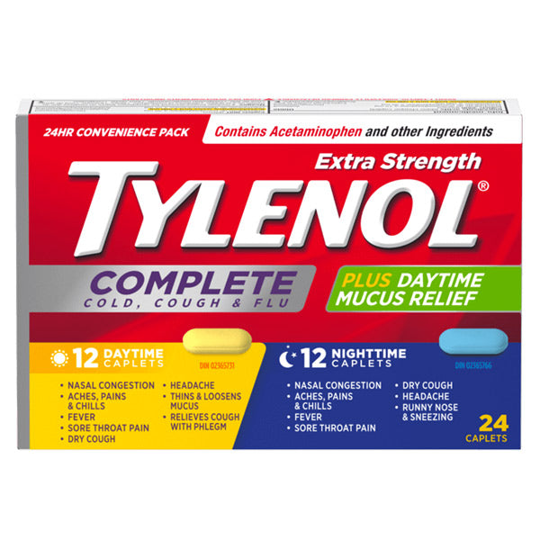 TYLENOL COUGH/COLD/FLU  DAY & NIGHT 12+12  24 CAPS