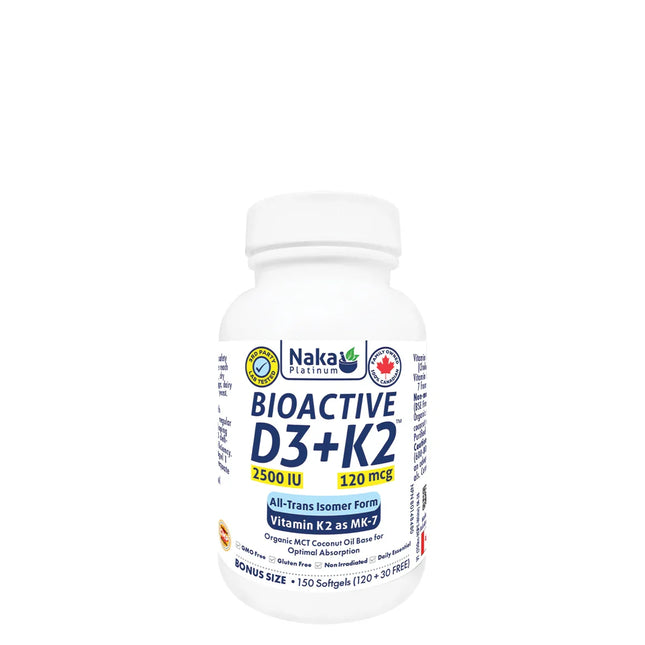 NAKA PLATINUM BIOACTIVE D3+K2 150SG