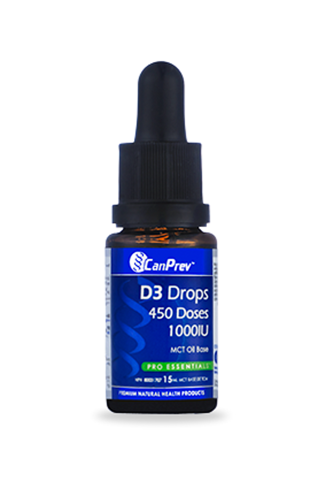 CANPREV D3 DROPS 1000IU (MCT BASE) 15ml