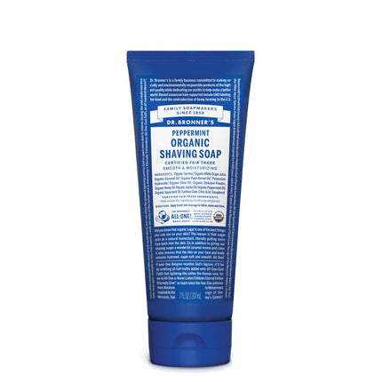 DR. BRONNERS ORGANIC SHAVING SOAP PEPPERMINT 207ml