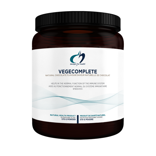DESIGNS FOR HEALTH VEGECOMPLETE CHOCOLATE PWDR 570g