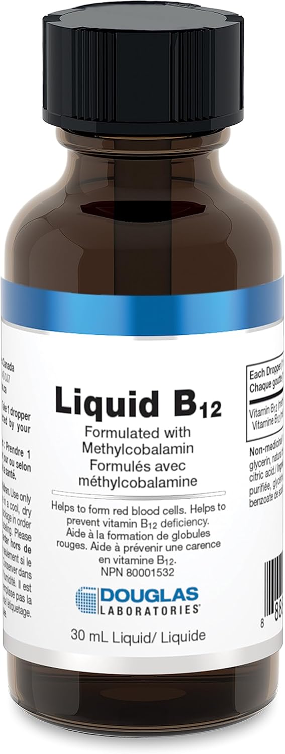 DOUGLAS LABORATORIES LIQUID B12 FORMULATED WITH METHYLCOBALAMIN 30ml