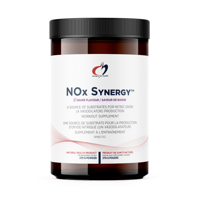 DESIGNS FOR HEALTH NOX SYNERGY POWDER 270g  - GRAPE FLAVOUR