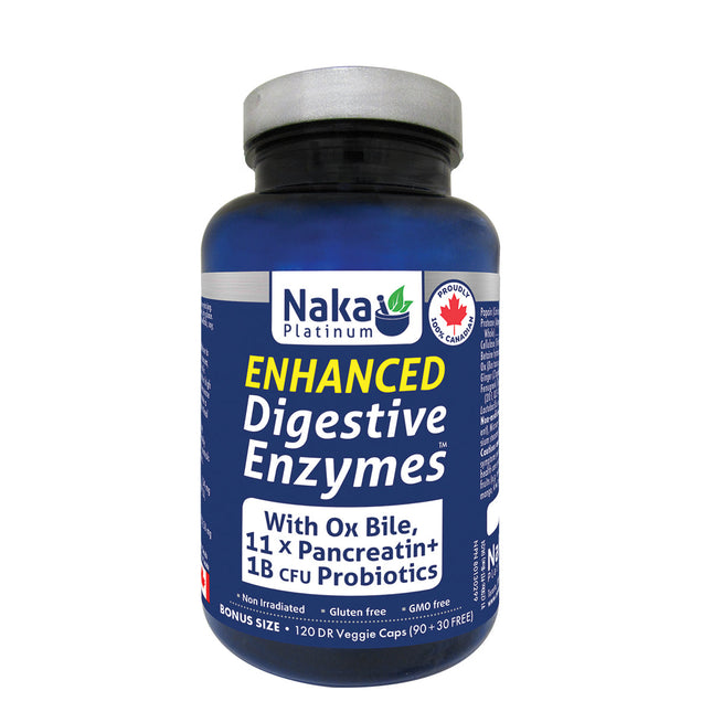 NAKA PLATINUM ENHANCED DIGESTIVE ENZYMES 120CAPS